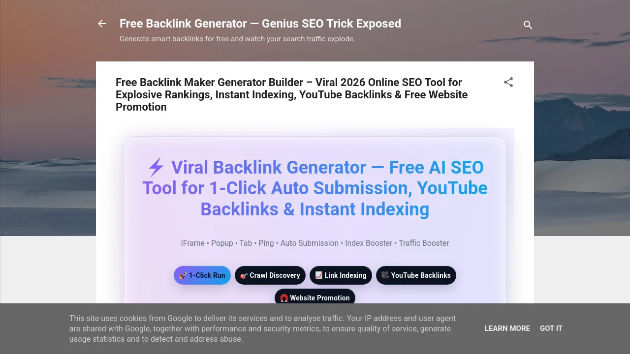 https://linkgeniusfree.blogspot.com/?https://SocialBoostExchange.github.io/free-backlink-generator-builder-online/smart-backlink-automation-platform-for-websites.html/