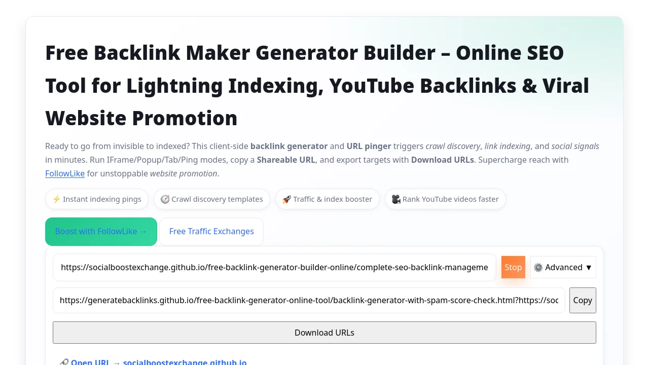 https://generatebacklinks.github.io/free-backlink-generator-online-tool/backlink-generator-with-spam-score-check.html?https://SocialBoostExchange.github.io/free-backlink-generator-builder-online/complete-seo-backlink-management-tool.html/