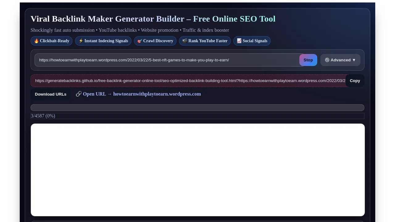 https://generatebacklinks.github.io/free-backlink-generator-online-tool/seo-optimized-backlink-building-tool.html?https://howtoearnwithplaytoearn.wordpress.com/2022/03/22/5-best-nft-games-to-make-you-play-to-earn/