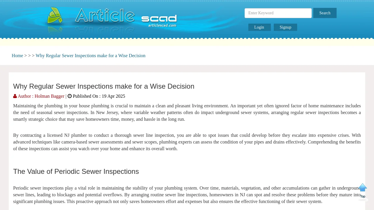 https://articlescad.com/why-regular-sewer-inspections-make-for-a-wise-decision-10570.html
