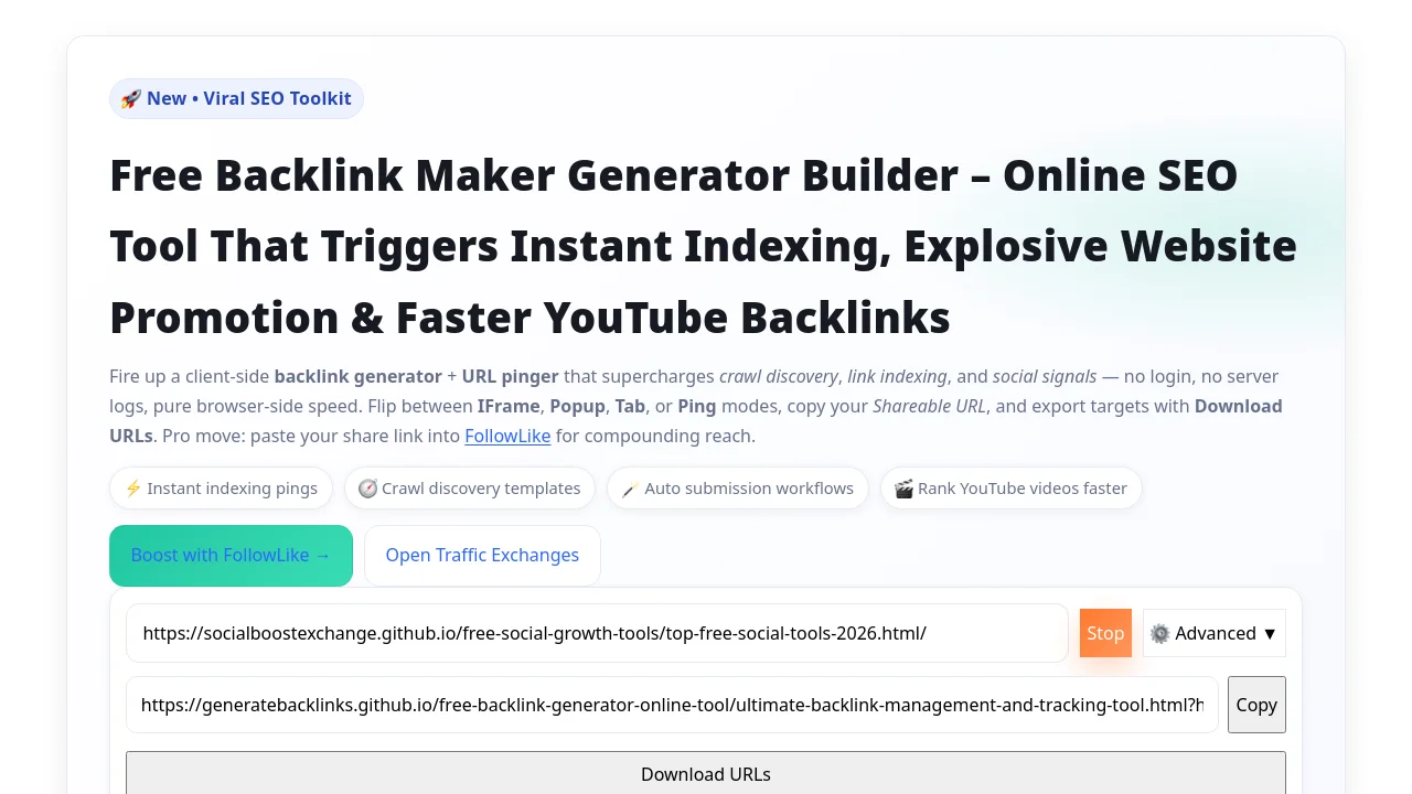 https://generatebacklinks.github.io/free-backlink-generator-online-tool/ultimate-backlink-management-and-tracking-tool.html?https://SocialBoostExchange.github.io/free-social-growth-tools/top-free-social-tools-2026.html/