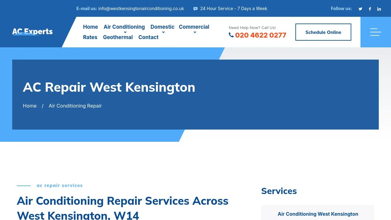 https://westkensingtonairconditioning.co.uk/air-conditioning-repair.html