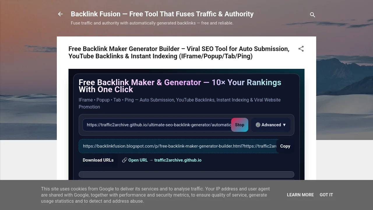 https://backlinkfusion.blogspot.com/?https://traffic2archive.github.io/ultimate-seo-backlink-generator/automatic-seo-backlink-crafting-solution.html/