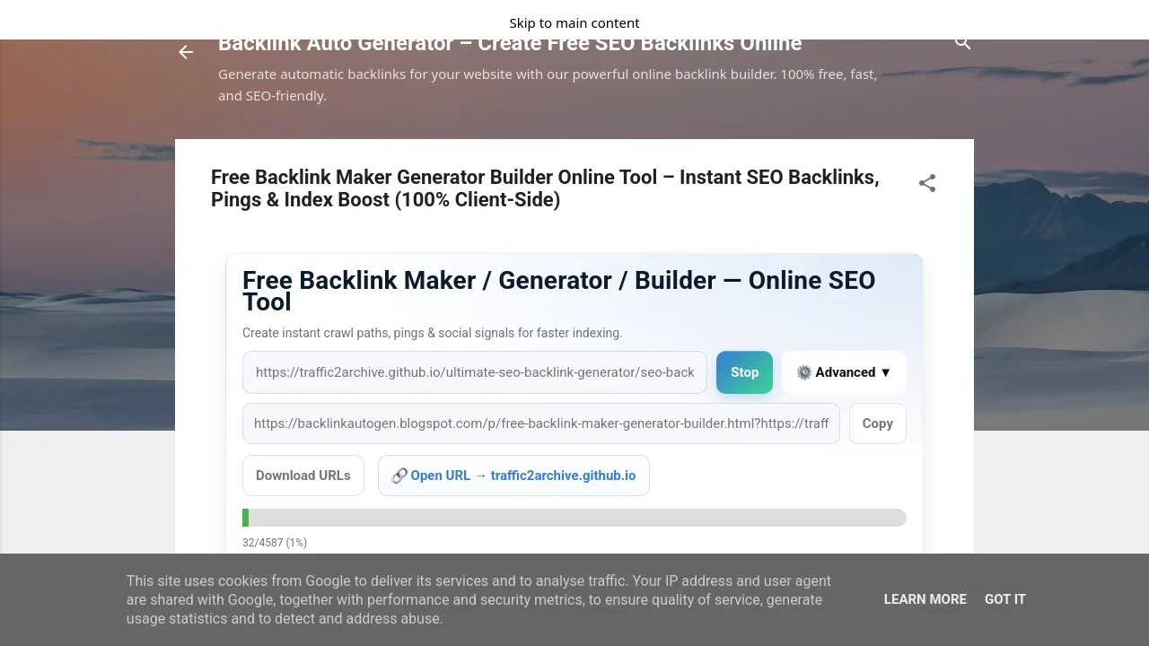 https://backlinkautogen.blogspot.com/?https://traffic2archive.github.io/ultimate-seo-backlink-generator/seo-backlink-tracker-with-advanced-reporting.html/