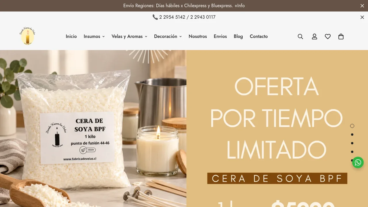 http://fabricadevelas.cl/