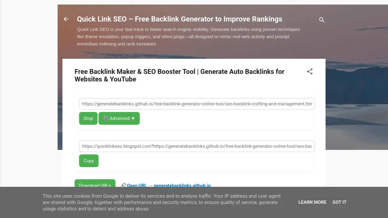 https://quicklinkseo.blogspot.com/?https://GenerateBacklinks.github.io/free-backlink-generator-online-tool/seo-backlink-crafting-and-management.html/