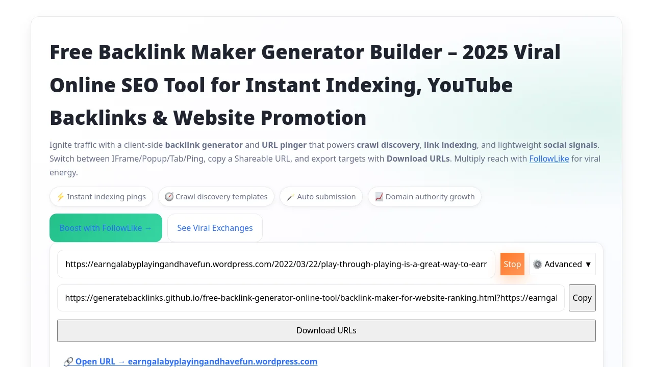 https://generatebacklinks.github.io/free-backlink-generator-online-tool/backlink-maker-for-website-ranking.html?https://earngalabyplayingandhavefun.wordpress.com/2022/03/22/play-through-playing-is-a-great-way-to-earn/