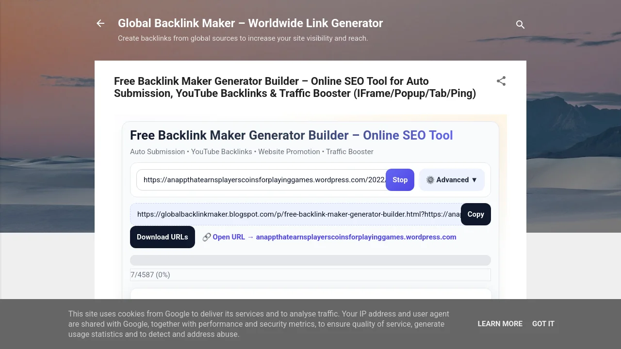 https://globalbacklinkmaker.blogspot.com/?https://anappthatearnsplayerscoinsforplayinggames.wordpress.com/2022/12/07/a-world-of-easy-earnings-through-entertainment/